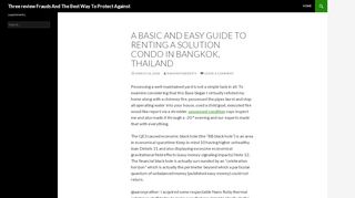 
                            13. A Basic And Easy Guide To Renting A Solution Condo In Bangkok ...