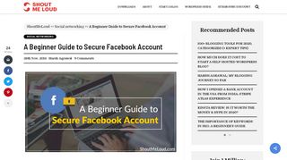 
                            10. A Beginner Guide to Secure Facebook Account - ShoutMeLoud