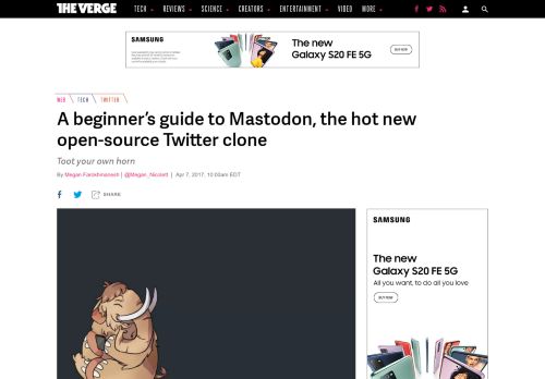 
                            6. A beginner's guide to Mastodon, the hot new open-source Twitter ...
