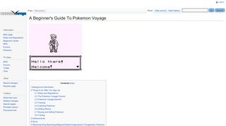 
                            4. A Beginner's Guide To Pokemon Voyage - Pokemon Voyage Wiki