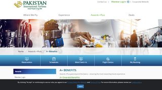 
                            9. A+ Benefits - Pakistan International Airlines - PIA