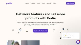 
                            8. A Better (and More Useful) Sellfy alternative - Podia