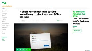 
                            11. A bug in Microsoft's login system made it easy to hijack anyone's Office ...