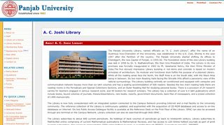 
                            3. A. C. Joshi Library Panjab University Chandigarh India