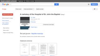 
                            8. A cartulary of the Hospital of St. John the Baptist