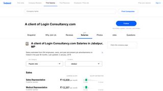 
                            9. A client of Login Consultancy.com Salaries in Jabalpur, MP | Indeed ...