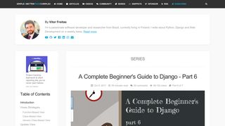 
                            10. A Complete Beginner's Guide to Django - Part 6