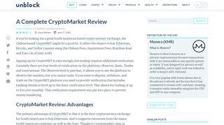
                            6. A Complete CryptoMarket Review - unblock.net