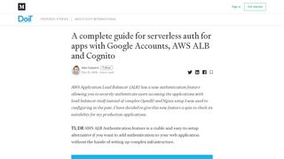 
                            11. A complete guide for serverless auth for apps with Google Accounts ...