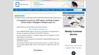 
                            12. A Complete Procedure for DOP Agent working at Agent Portal (https ...