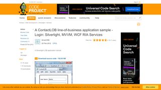 
                            6. A ContactLOB line-of-business application sample - Login: Silverlight ...