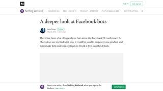 
                            9. A deeper look at Facebook bots – Nothing Ventured