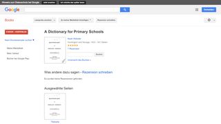 
                            4. A Dictionary for Primary Schools