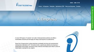 
                            3. A Empresa - Iter Telemetria