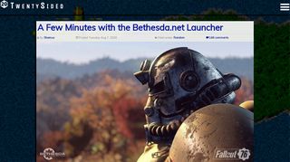 
                            10. A Few Minutes with the Bethesda.net Launcher - Twenty Sided ...