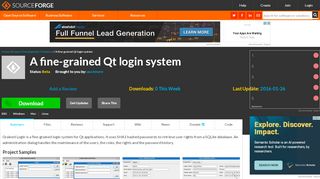 
                            4. A fine-grained Qt login system download | SourceForge.net