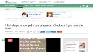 
                            1. A fish shape in your palm can be special : Check out if you ...