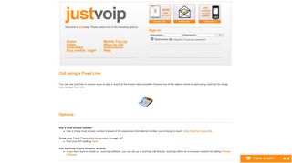 
                            5. a Fixed phone line - JustVoip