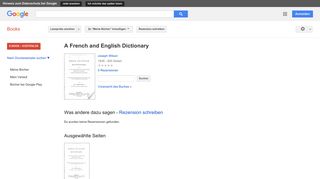 
                            6. A French and English Dictionary