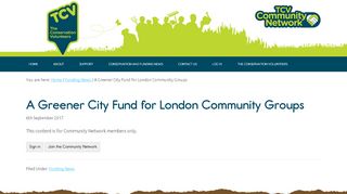 
                            12. A Greener City Fund for London Community Groups - Community ...