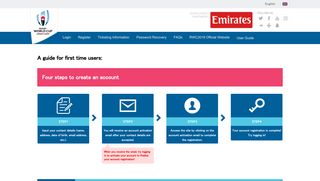 
                            13. A guide for first time users - Rugby World Cup 2019 Official Ticketing Site