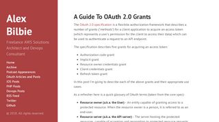 
                            11. A Guide To OAuth 2.0 Grants - Alex Bilbie