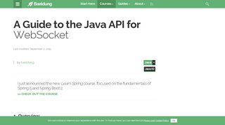 
                            3. A Guide to the Java API for WebSocket | Baeldung