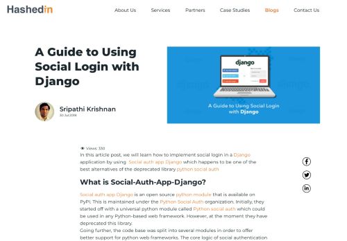 
                            9. A Guide to Using Social Login with Django - HashedIn Technologies