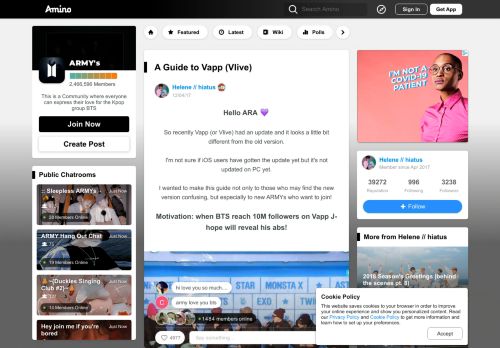 
                            7. A Guide to Vapp (Vlive) | ARMY's Amino - Amino Apps