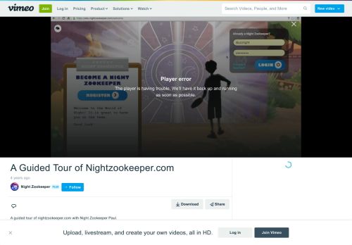 
                            6. A Guided Tour of Nightzookeeper.com on Vimeo