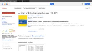 
                            13. A History of Online Information Services, 1963–1976