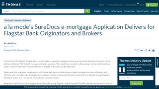 
                            7. a la mode's SureDocs e-mortgage Application Delivers for Flagstar ...