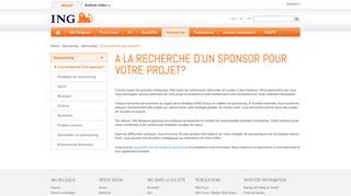 
                            2. A la recherche d'un sponsor pour votre projet? - ING Belgium SA
