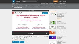 
                            10. A Library for Emerging High-Performance Computing Clusters