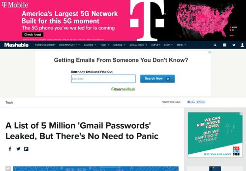 
                            4. A List of 5 Million 'Gmail Passwords' Leaked, But There's No Need to ...