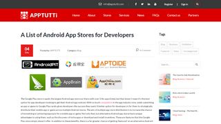
                            11. A List of Android App Stores for Developers – APPTUTTi