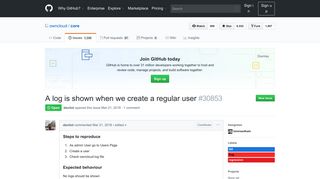 
                            12. A log is shown when we create a regular user · Issue #30853 ... - GitHub