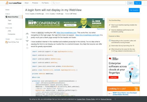 
                            13. A login form will not display in my WebView - Stack Overflow