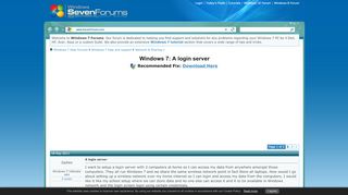 
                            3. A login server - Windows 7 Help Forums