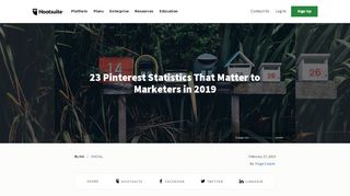 
                            8. A Long List of Pinterest Statistics That Matter to Marketers