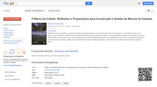 
                            11. A Marca da Cidade: Reflexões e Proposições para Construção e Gestão ...