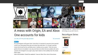 
                            8. A mess with Origin, EA and Xbox One accounts for kids | Life at the ...