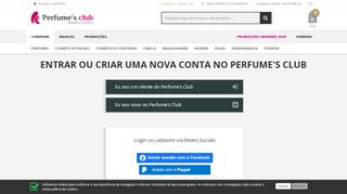 
                            1. A minha conta / Registar-se - Perfumes Club