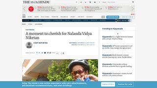 
                            11. A moment to cherish for Nalanda Vidya Niketan - The Hindu