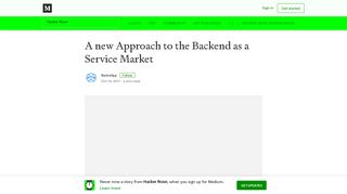 
                            12. A new Approach to the Backend as a Service Market – Hacker Noon