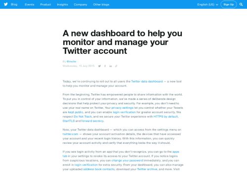 
                            6. A new dashboard to help you monitor and manage your Twitter account