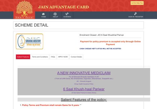 
                            6. a new innovative mediclaim - JIO - Jain International Organisation