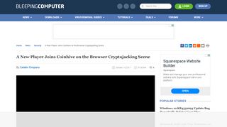 
                            13. A New Player Joins Coinhive on the Browser Cryptojacking Scene
