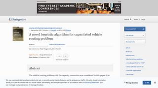 
                            9. A novel heuristic algorithm for capacitated vehicle routing problem ...