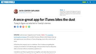 
                            2. A once-great app for iTunes bites the dust | Network World